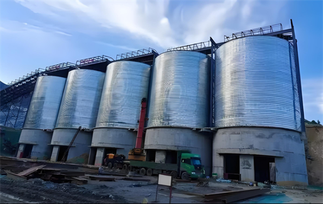 神农架螺旋卷板仓施工现场